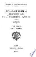 Catalogue général des livres imprimés de la Bibliothèque nationale
