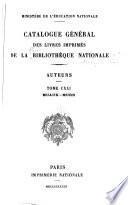 Catalogue général des livres imprimés de la Bibliothèque nationale