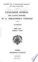 Catalogue général des livres imprimés de la Bibliothèque nationale