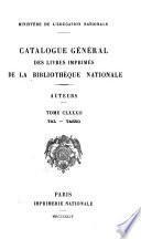 Catalogue général des livres imprimés de la Bibliothèque nationale