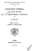 Catalogue général des livres imprimés de la Bibliothèque nationale