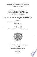 Catalogue général des livres imprimés de la Bibliothèque nationale