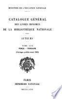Catalogue général des livres imprimés de la Bibliothèque nationale