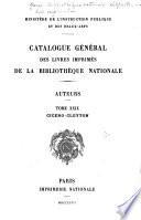 Catalogue général des livres imprimés de la Bibliothèque nationale