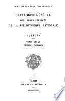 Catalogue général des livres imprimés de la Bibliothèque nationale