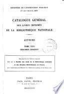 Catalogue général des livres imprimés de la Bibliothèque nationale