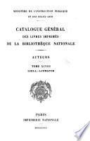 Catalogue général des livres imprimés de la Bibliothèque nationale