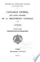 Catalogue général des livres imprimés de la Bibliothèque nationale