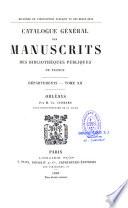 Catalogue général des manuscrits des bibliothèques publiques de France
