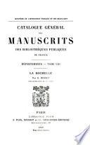 Catalogue général des manuscrits des bibliothèques publiques de France