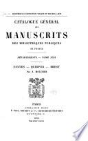 Catalogue général des manuscrits des bibliothèques publiques de France