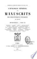 Catalogue général des manuscrits des bibliothèques publiques de France