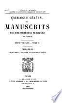 Catalogue général des manuscrits des bibliothèques publiques de France