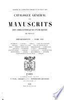 Catalogue général des manuscrits des bibliothèques publiques de France