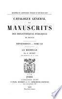 Catalogue général des manuscrits des bibliothèques publiques de France