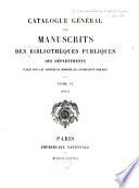 Catalogue général des manuscrits des bibliothèques publiques des départements: Douai. 1878