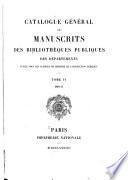 Catalogue général des manuscrits des bibliothèques publiques des départements: Douai. 1878