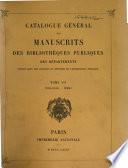 Catalogue général des manuscrits des bibliothèques publiques des départements: Toulouse. Nîmes. 1885