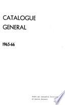 Catalogue général