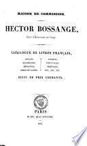 Catalogue générale de Hector Bossange