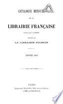 Catalogue mensuel de la librairie française