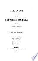 Catalogue méthodique de la Bibliothèque communale de la ville d'Amiens