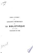 Catalogue méthodique de la bibliothèque de la ville de Boulogne-sur-mer