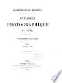 Catalogue photographique du ciel: Introduction. Zone +160 à +180