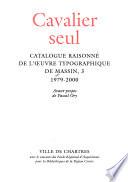 Catalogue raisonné de l'oeuvre typographique de Massin: Cavalier seul, 1979-2000