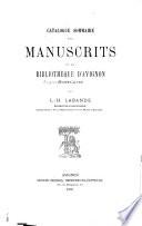 Catalogue sommaire des manuscrits