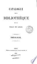 Catalogue. Théologie