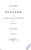 Catalogus van de boekerij der Koninklijke Akademie van wetenschappen gevestigd te Amsterdam