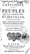 Catéchiste des peuples de la campagne et des villes