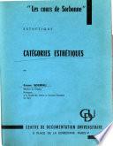 Catégories esthétiques
