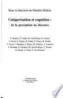 Catégorisation et cognition