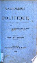 Catholique et politique