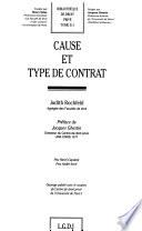 Cause et type de contrat