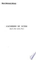 Causeries du lundi