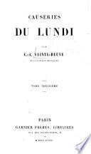 Causeries du Lundi