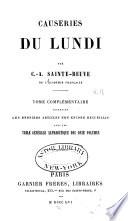 Causeries du lundi
