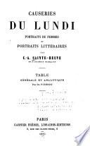 Causeries du lundi
