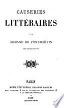 Causeries littéraires