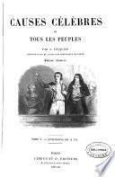 Causes célèbres de tous les peuples: Livraison 101 à 125