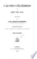 Causes célèbres du droit des gens