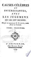 Causes célèbres et interessantes