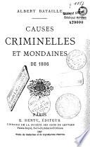 Causes criminelles et mondaines...