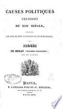 Causes politiques célèbres du dix-neuvième siècle