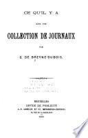 Ce qu'il y a dans une collection de journaux