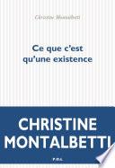 Ce que c'est qu'une existence