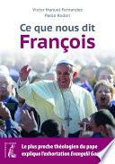 Ce que nous dit François